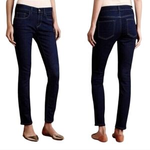 Anthropologie Womens Pilcro Stet Dark Wash Ankle Skinny Jeans Size 27‎